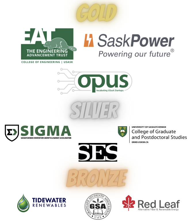Sponsor Logos: EAT, OPUS, SaskPower, GSA, RedLeaf